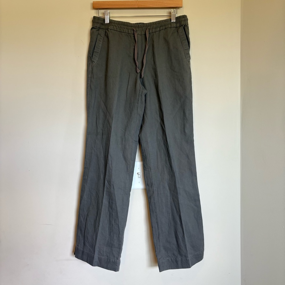 Fluer bleve women’s‎ 6 linen cotton Gray Casual Pants